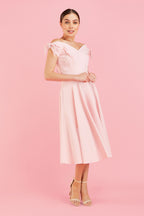 Fatale Bow Midi Dress