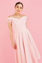 Fatale Bow Midi Dress