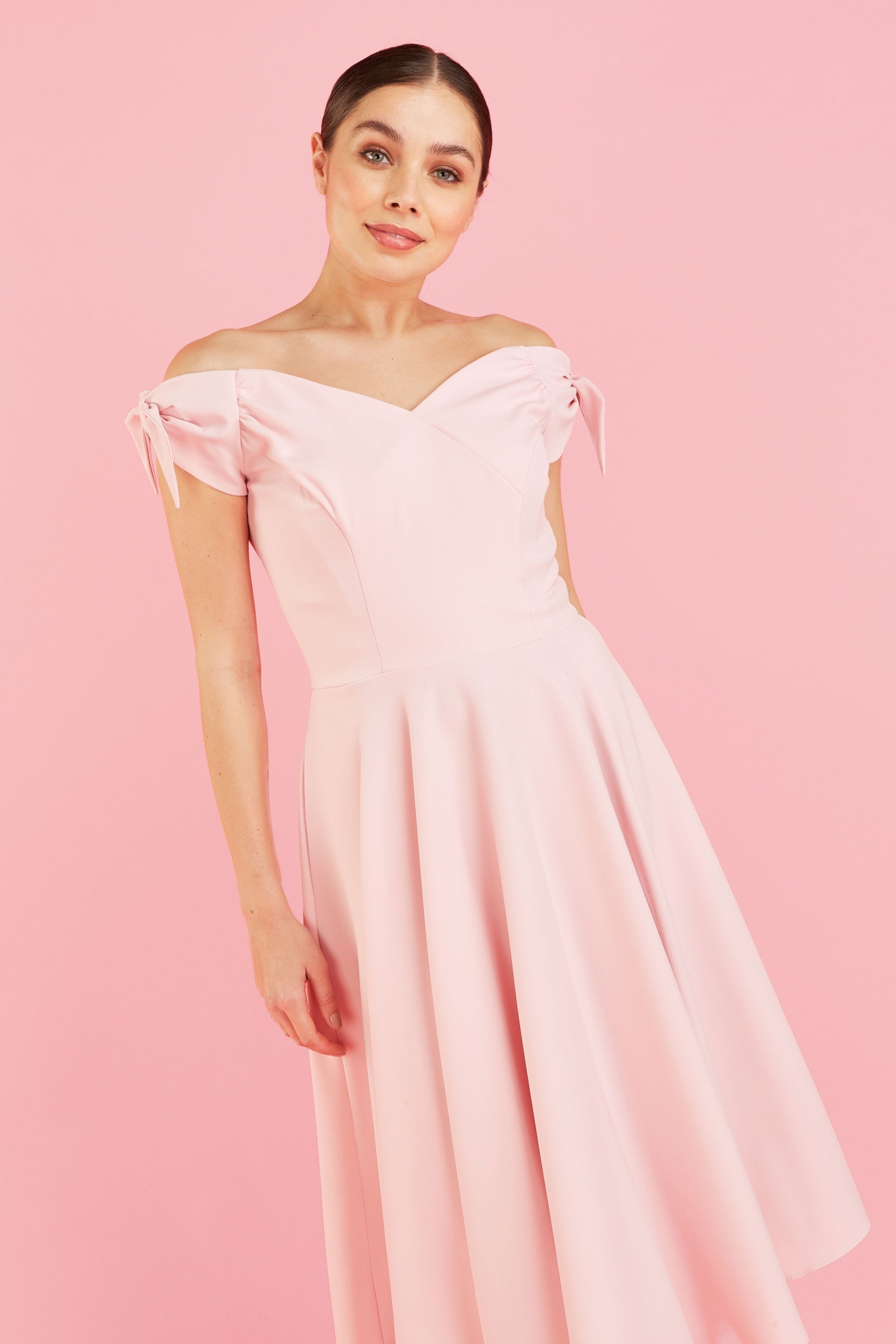 Fatale Bow Midi Dress