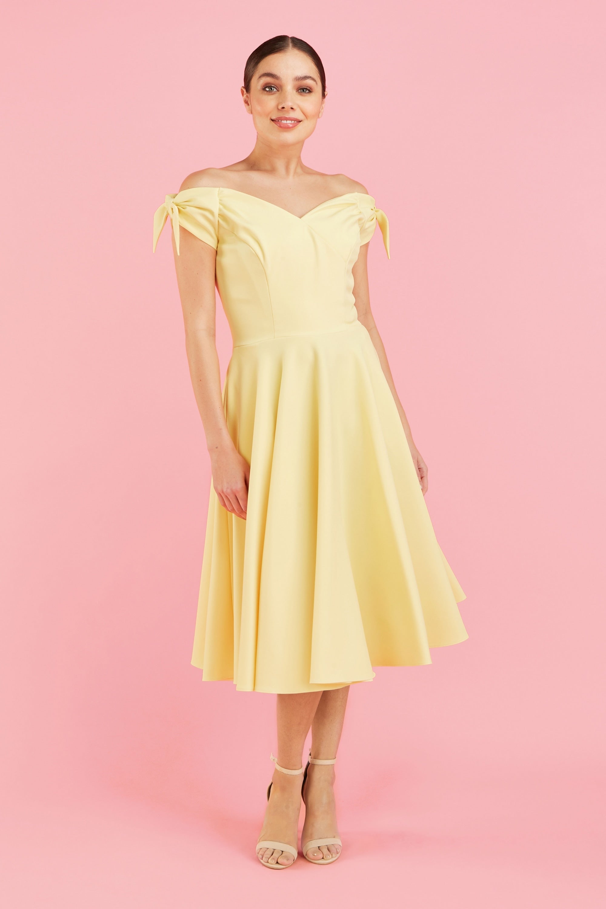 Fatale Bow Midi Dress