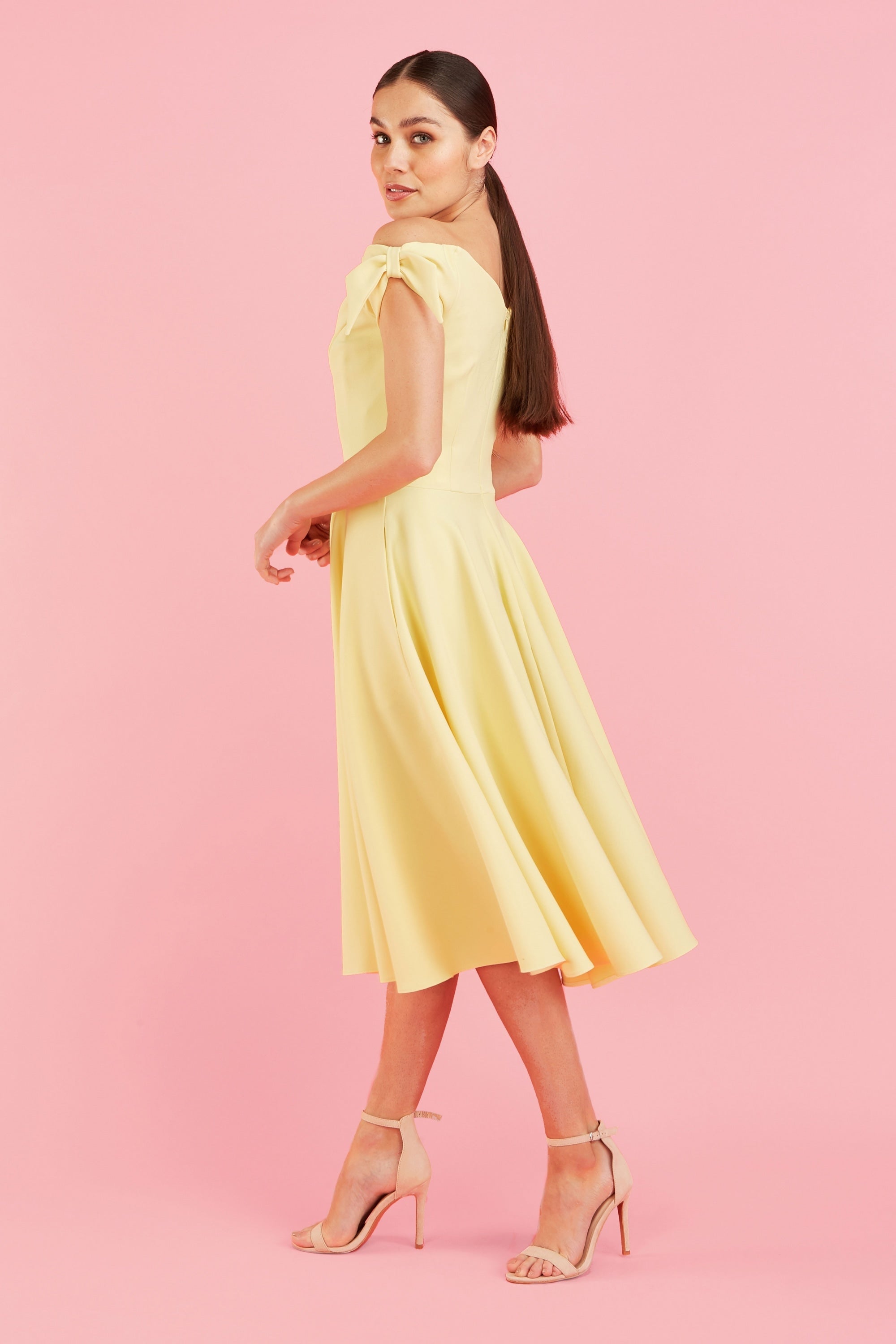 Fatale Bow Midi Dress