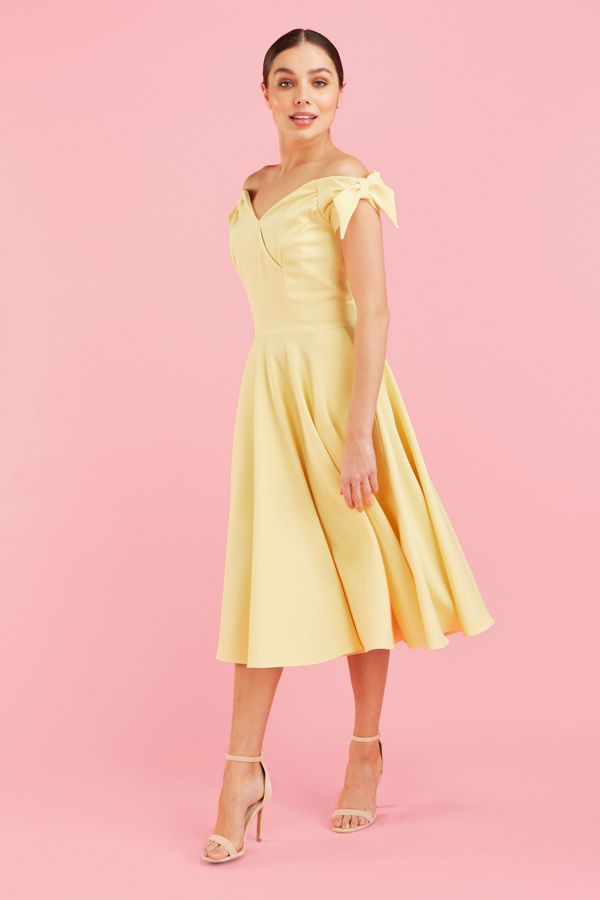 Fatale Bow Midi Dress