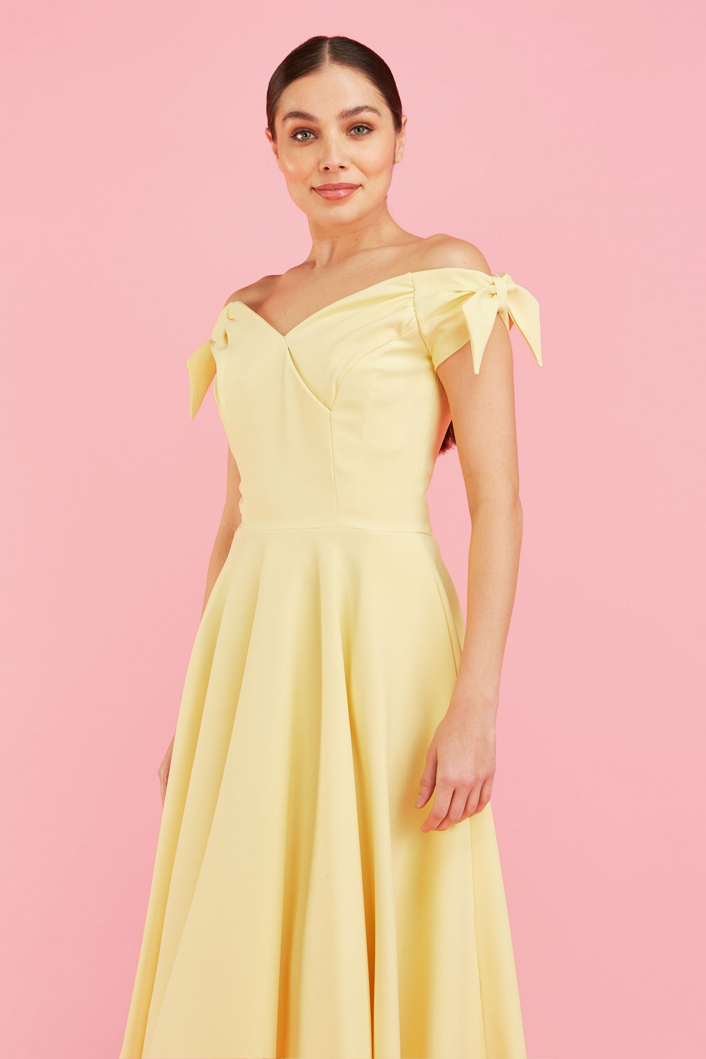 Fatale Bow Midi Dress