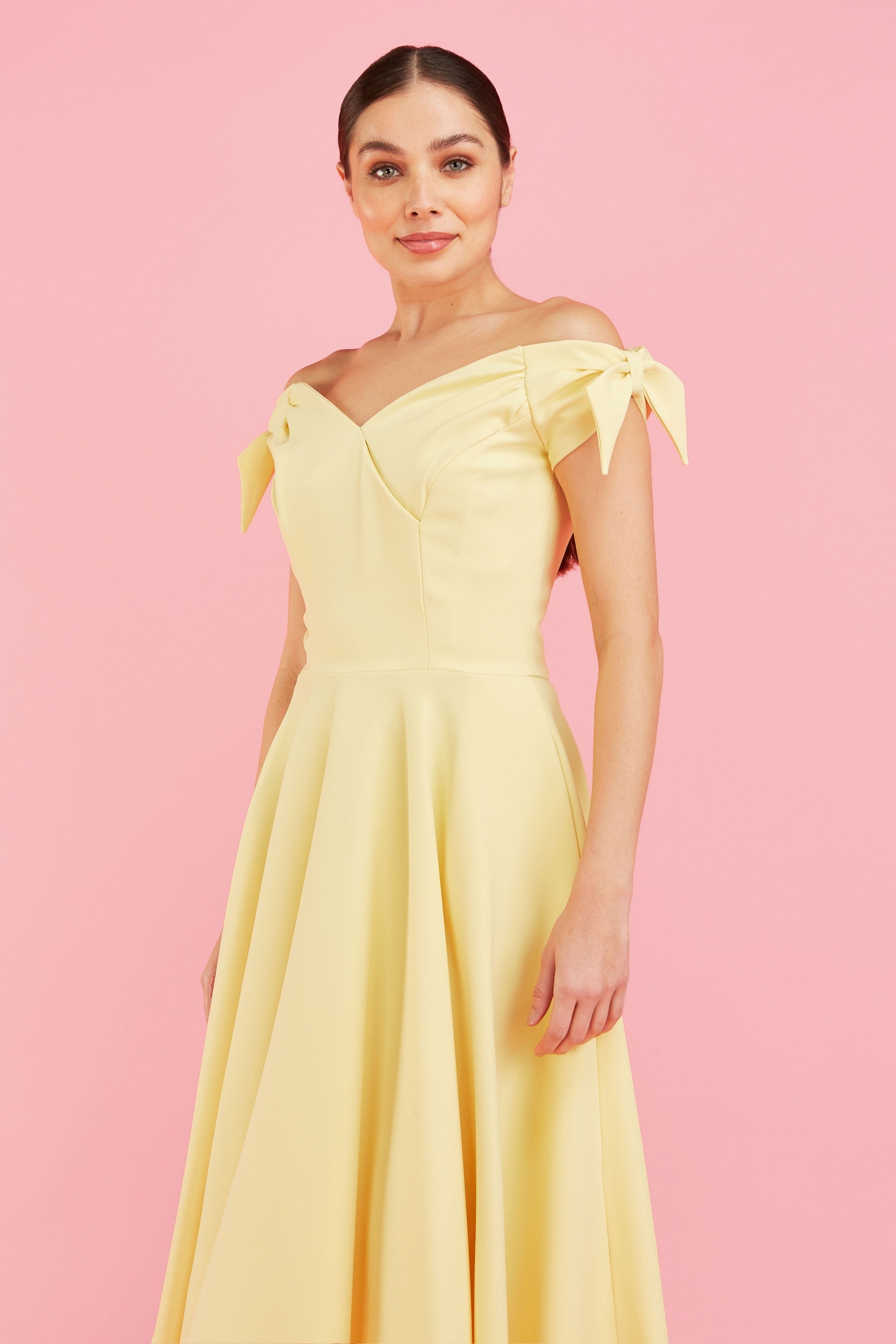 Fatale Bow Midi Dress