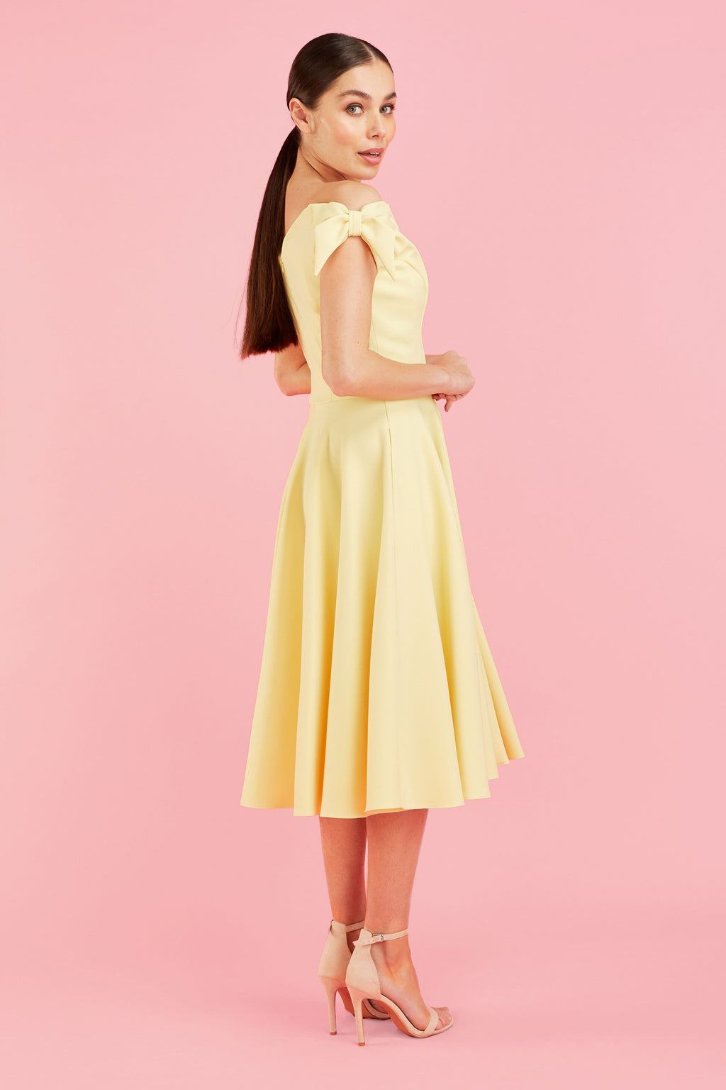 Fatale Bow Midi Dress