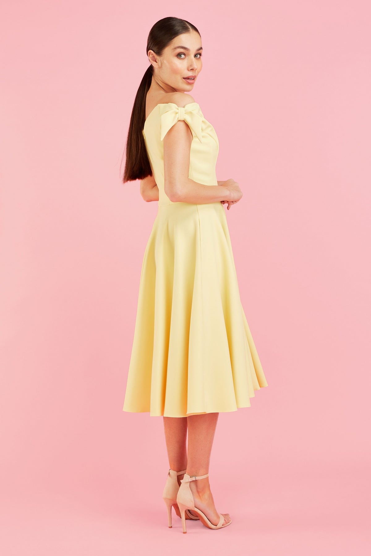 Fatale Bow Midi Dress