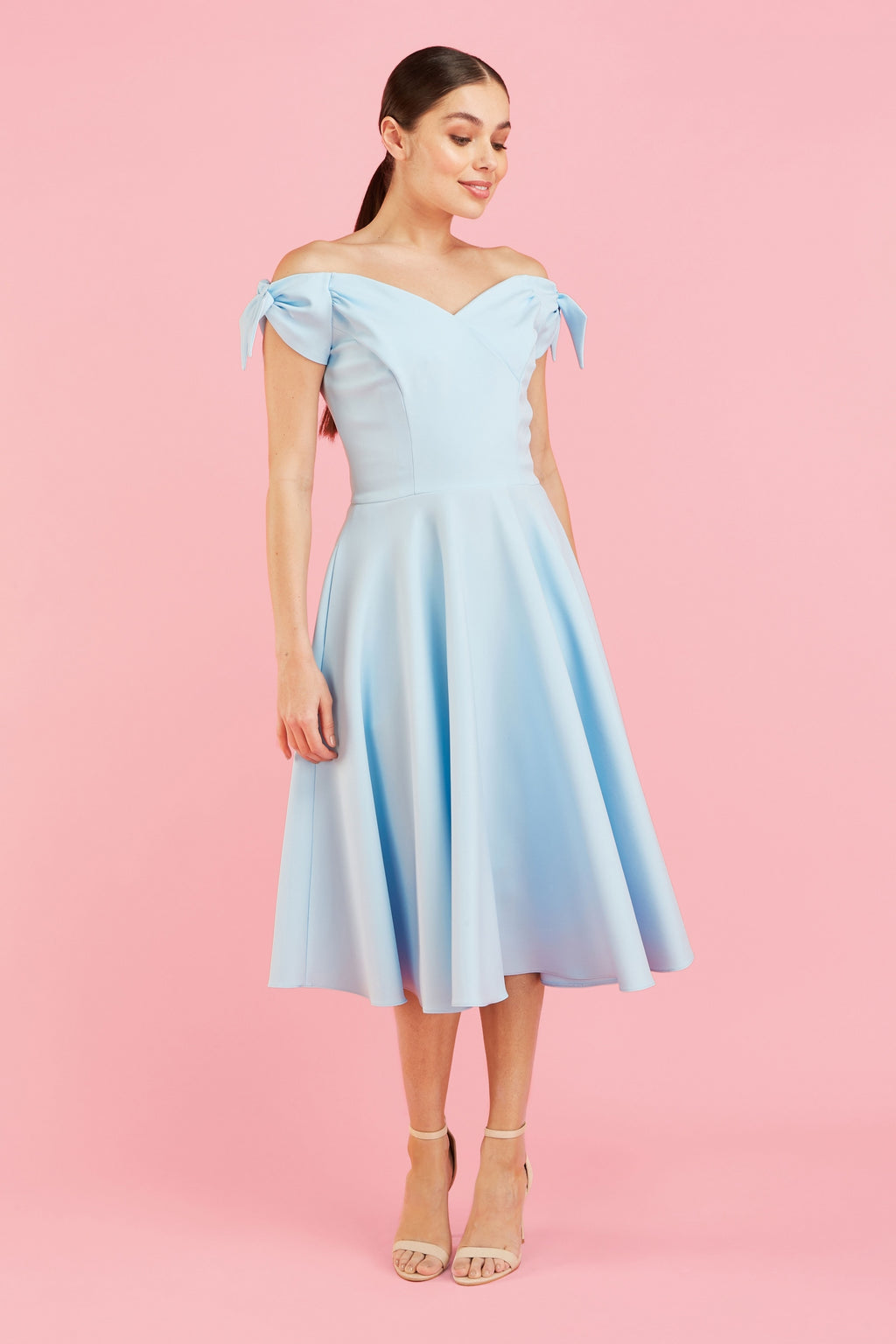 Fatale Bow Midi Dress