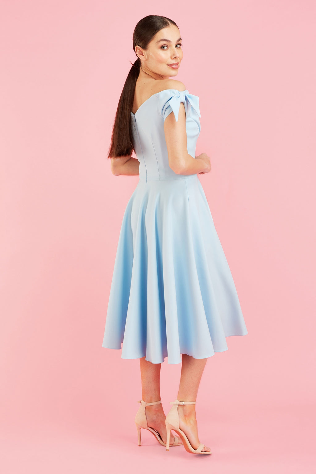 Fatale Bow Midi Dress