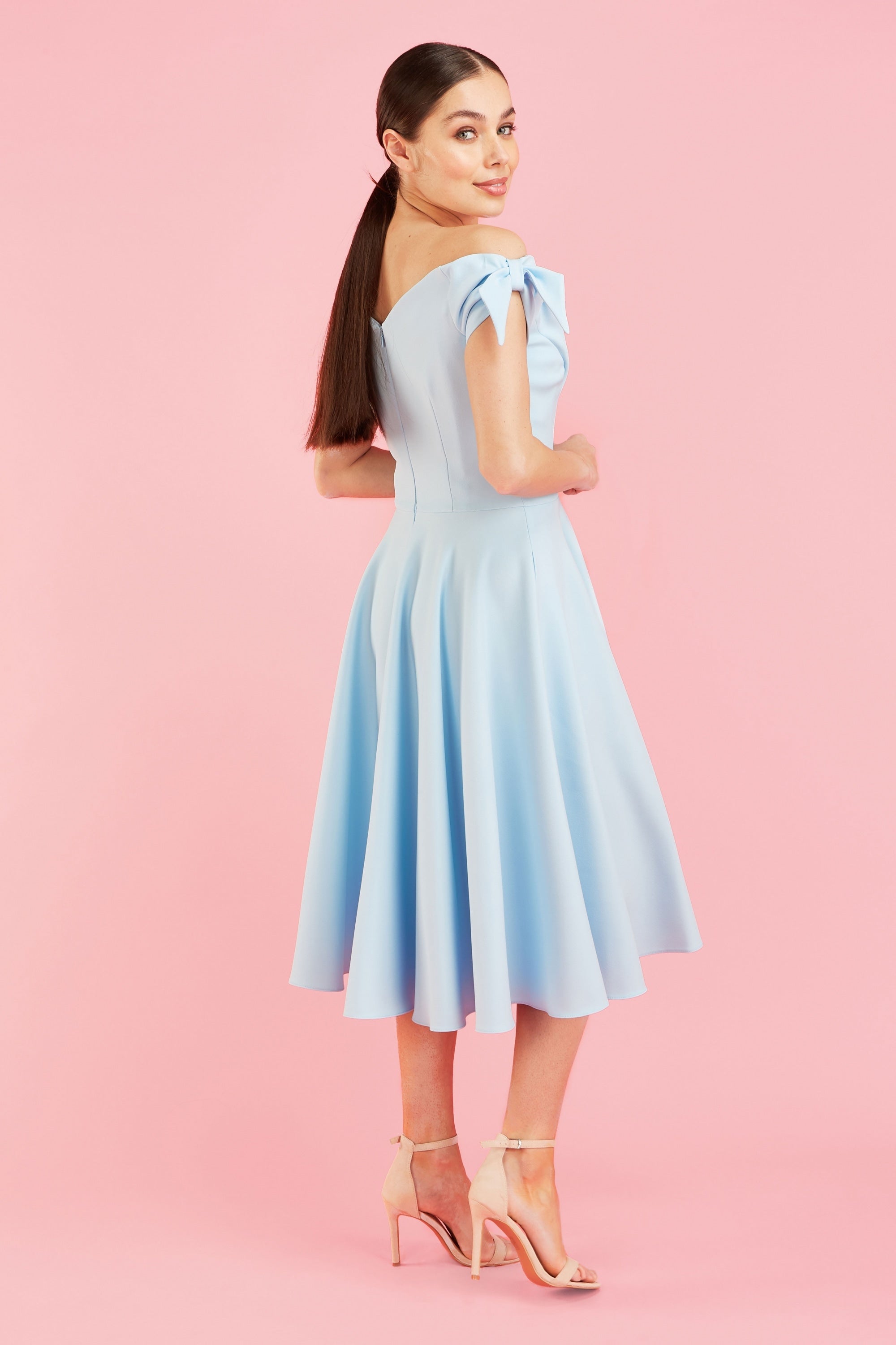 Fatale Bow Midi Dress