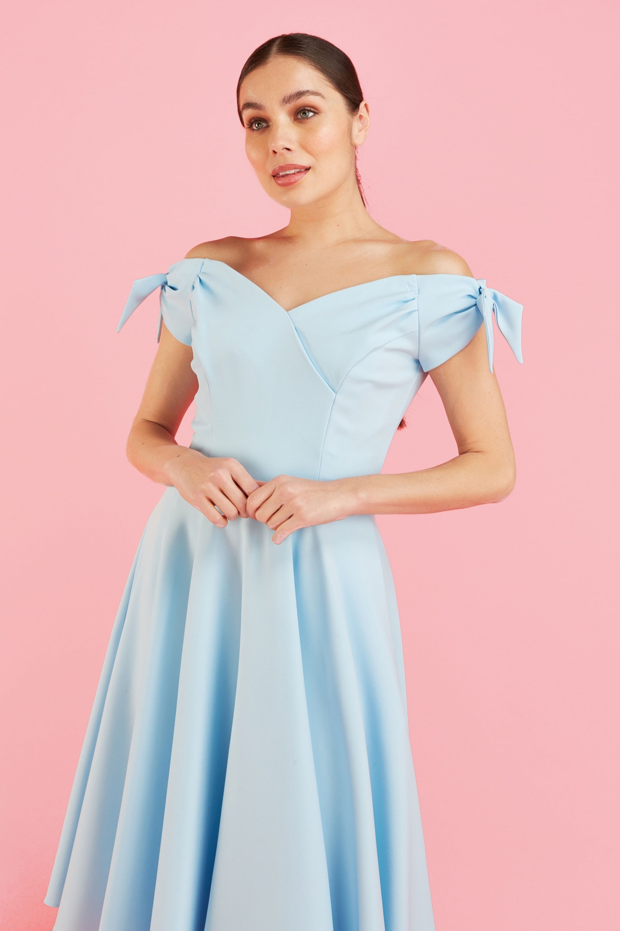 Fatale Bow Midi Dress