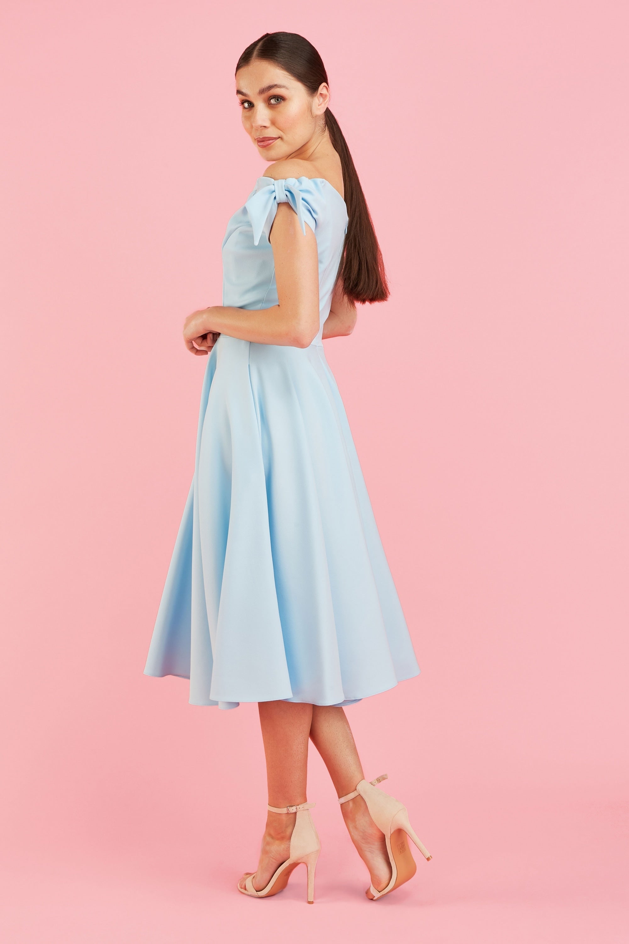 Fatale Bow Midi Dress