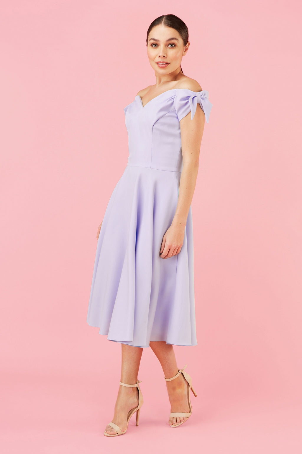 Fatale Bow Midi Dress