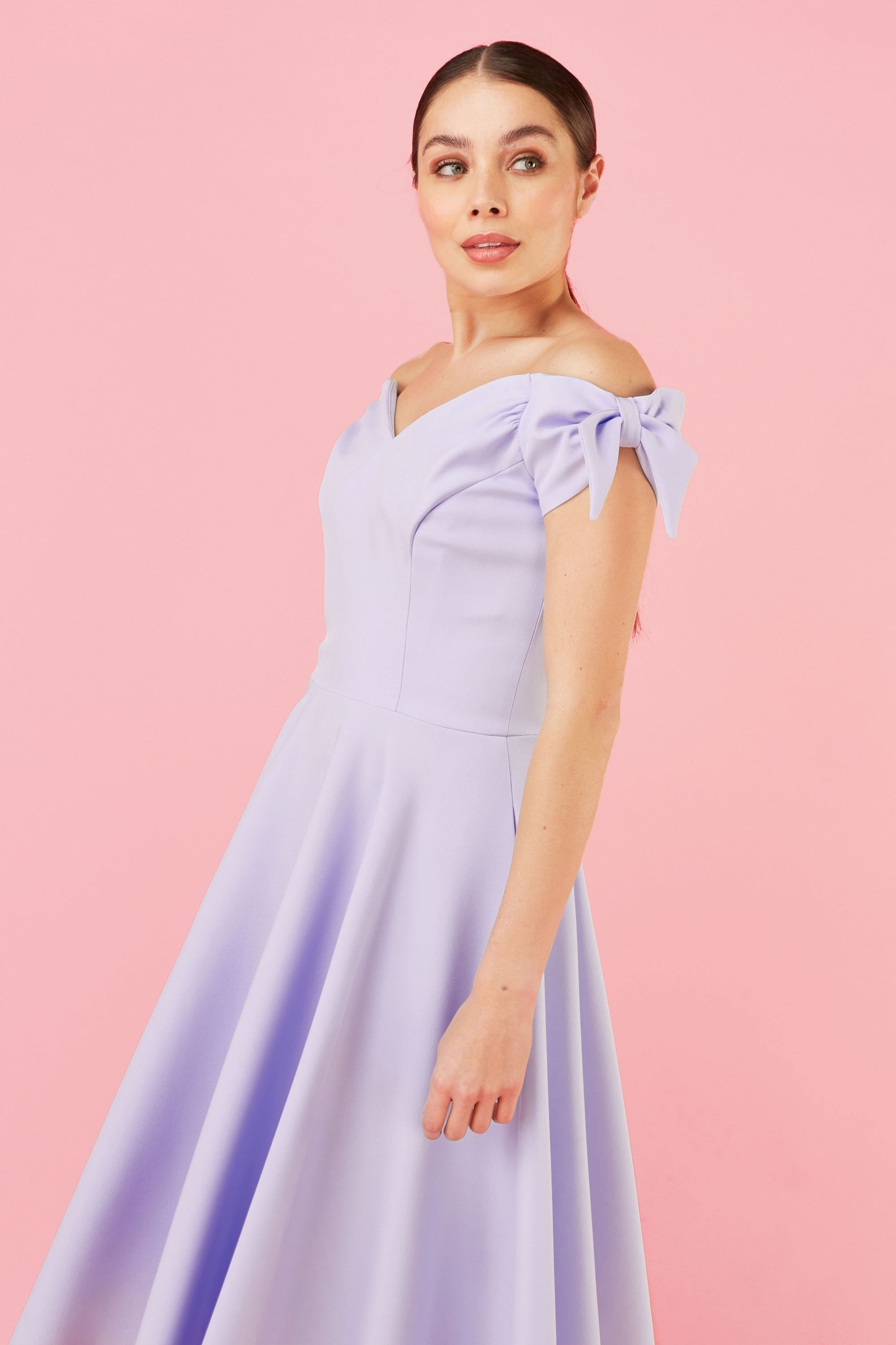 Fatale Bow Midi Dress