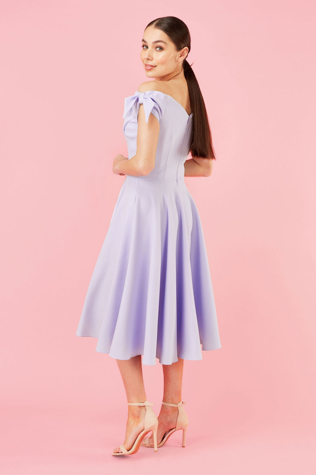 Fatale Bow Midi Dress