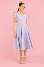 Fatale Bow Midi Dress