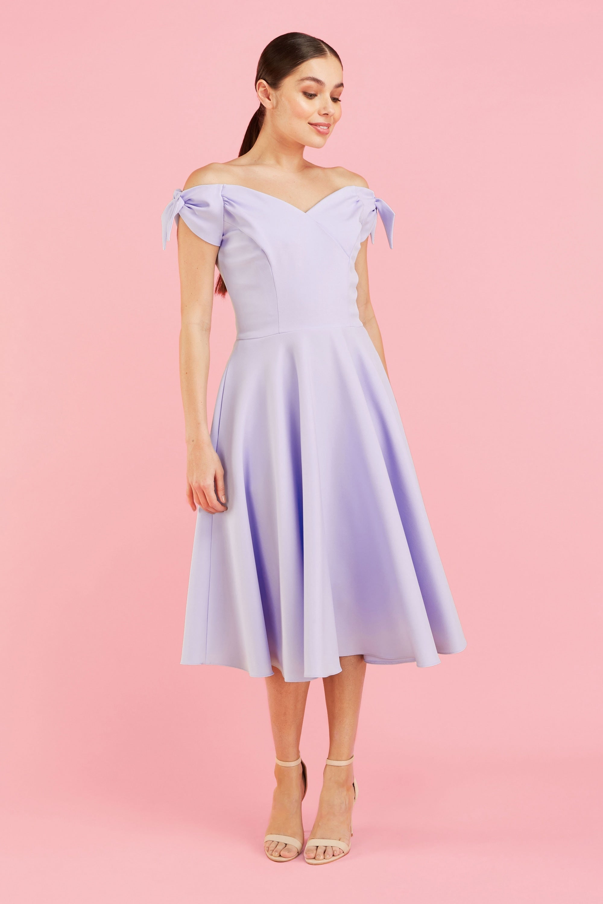 Fatale Bow Midi Dress