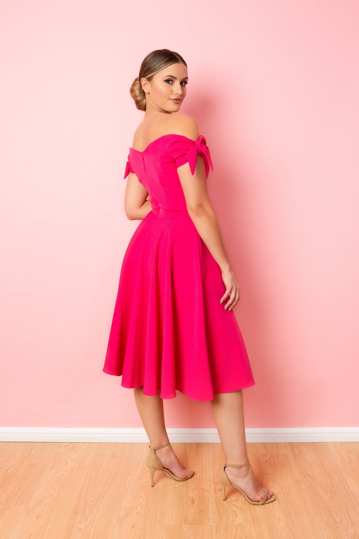Fatale Bow Midi Dress