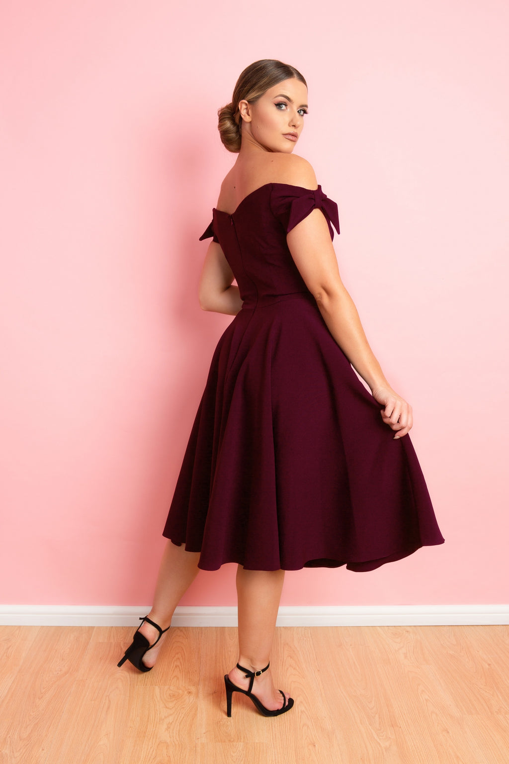 Fatale Bow Midi Dress