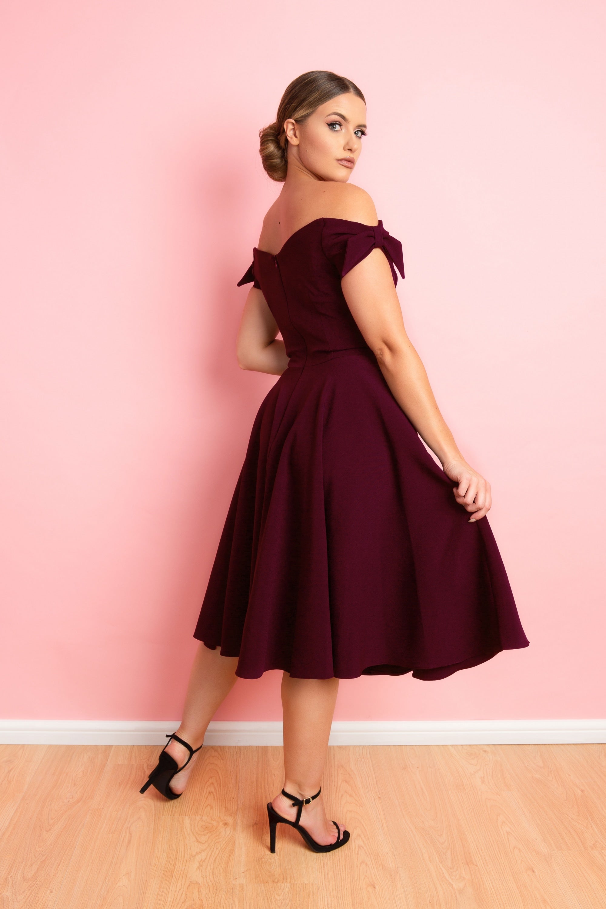 Fatale Bow Midi Dress