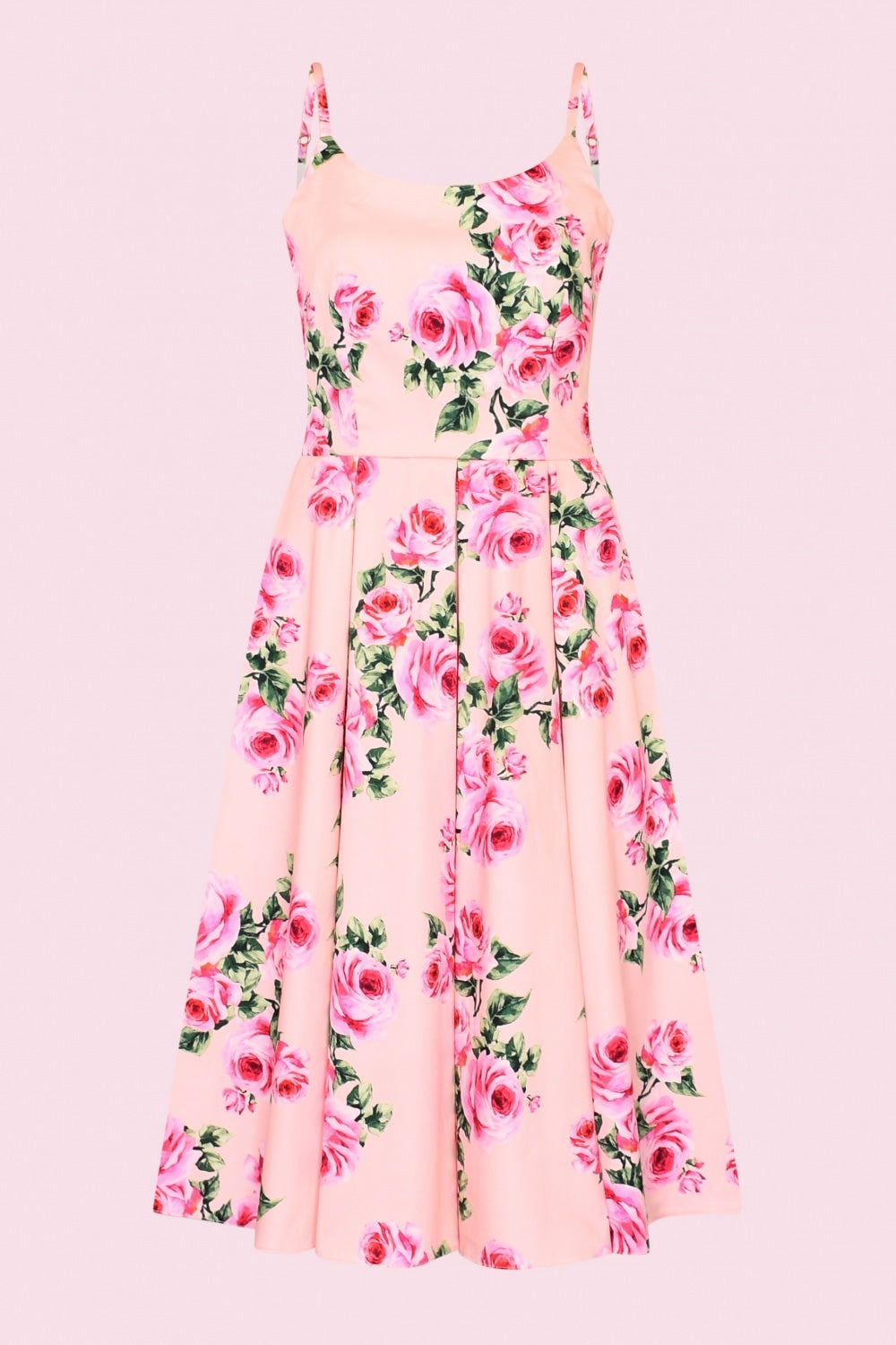 Priscilla Vintage Rose Midi Dress