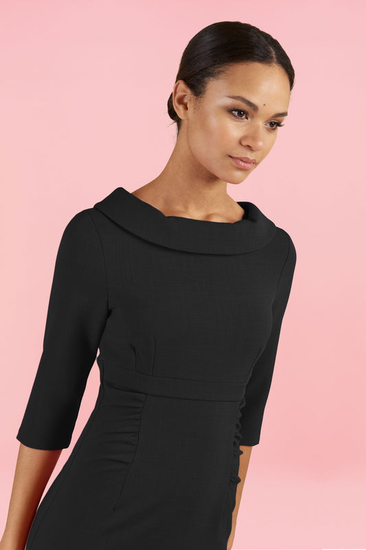 Tinsley Roll Collar Pencil Dress