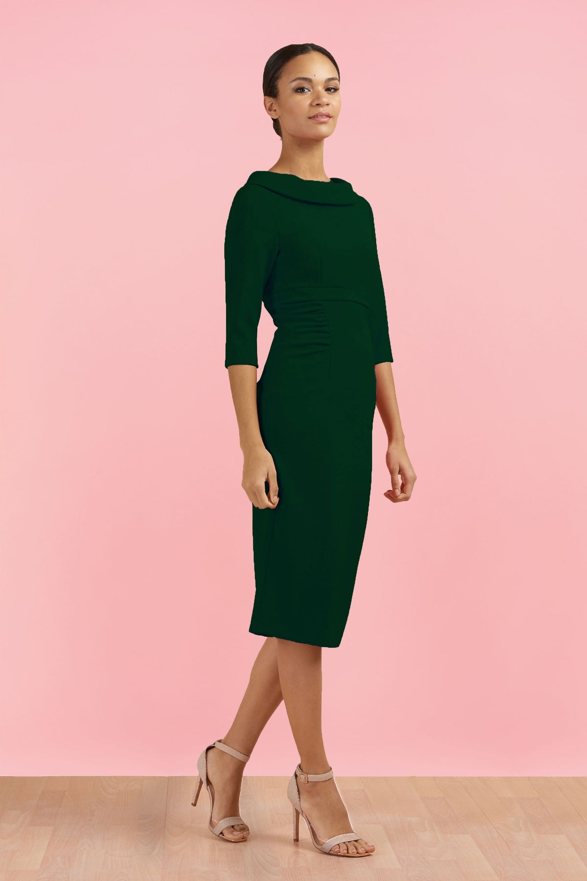 Tinsley Roll Collar Pencil Dress