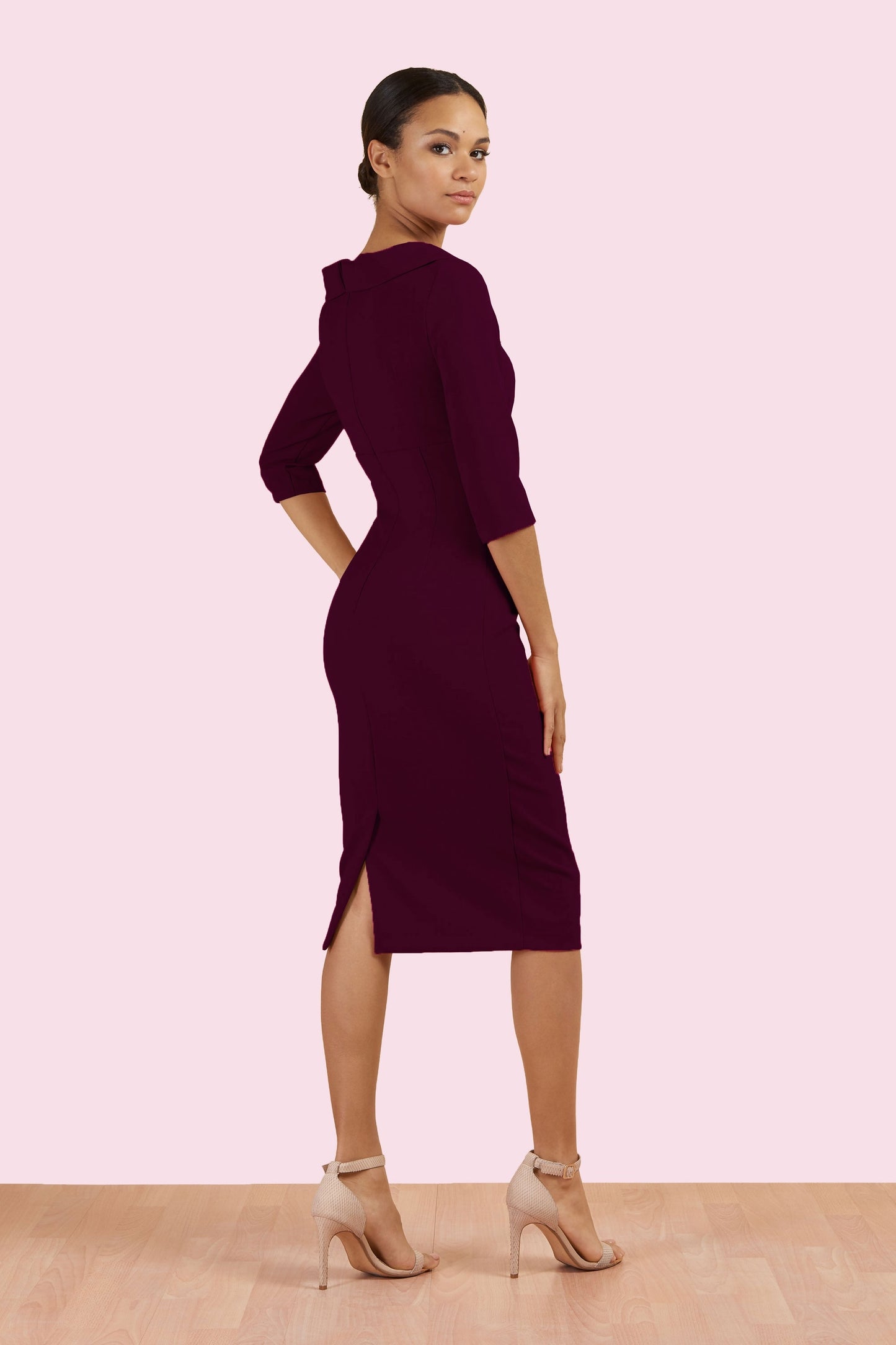 Tinsley Roll Collar Pencil Dress