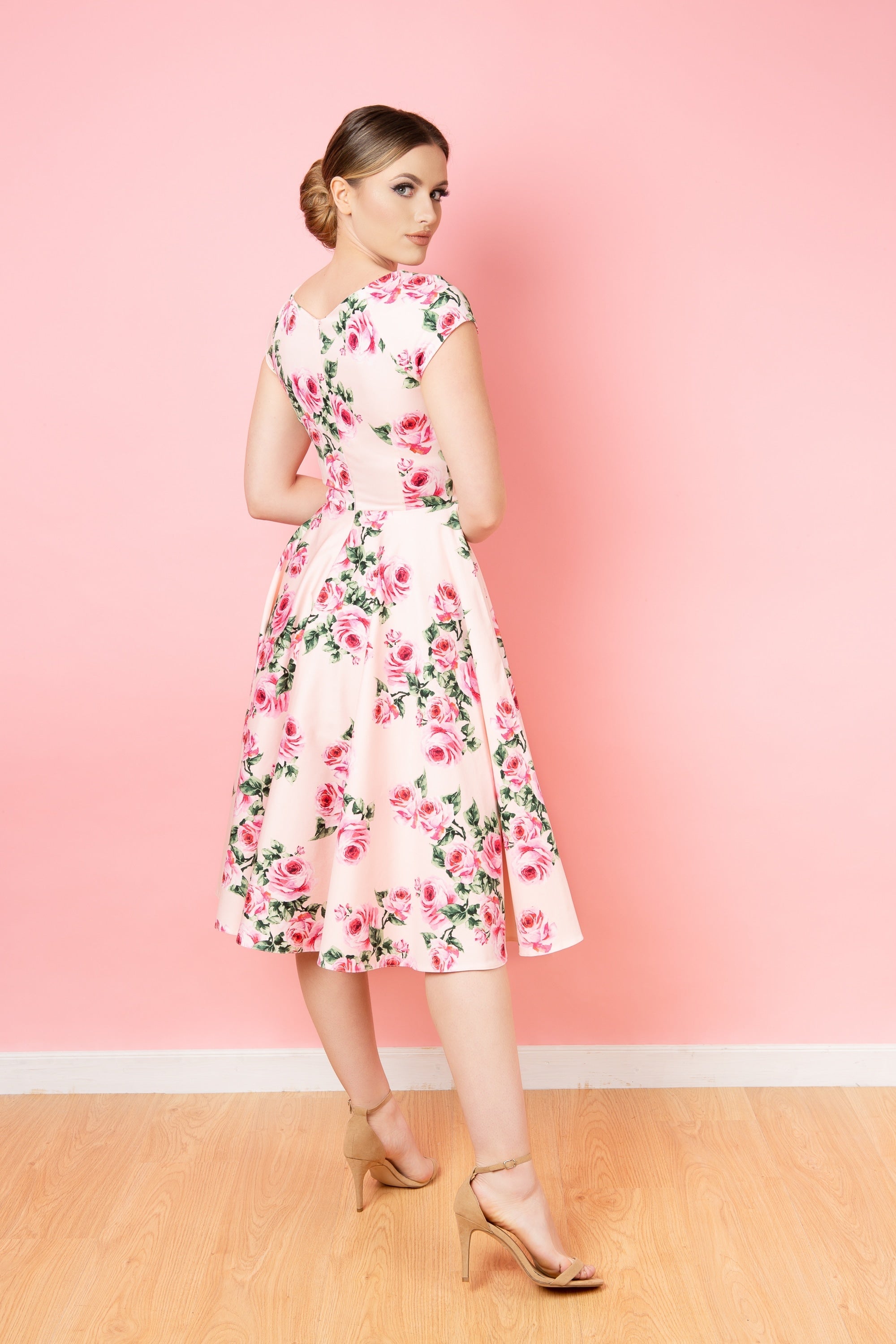Hourglass Vintage Rose Swing Dress