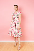 Hourglass Vintage Rose Swing Dress