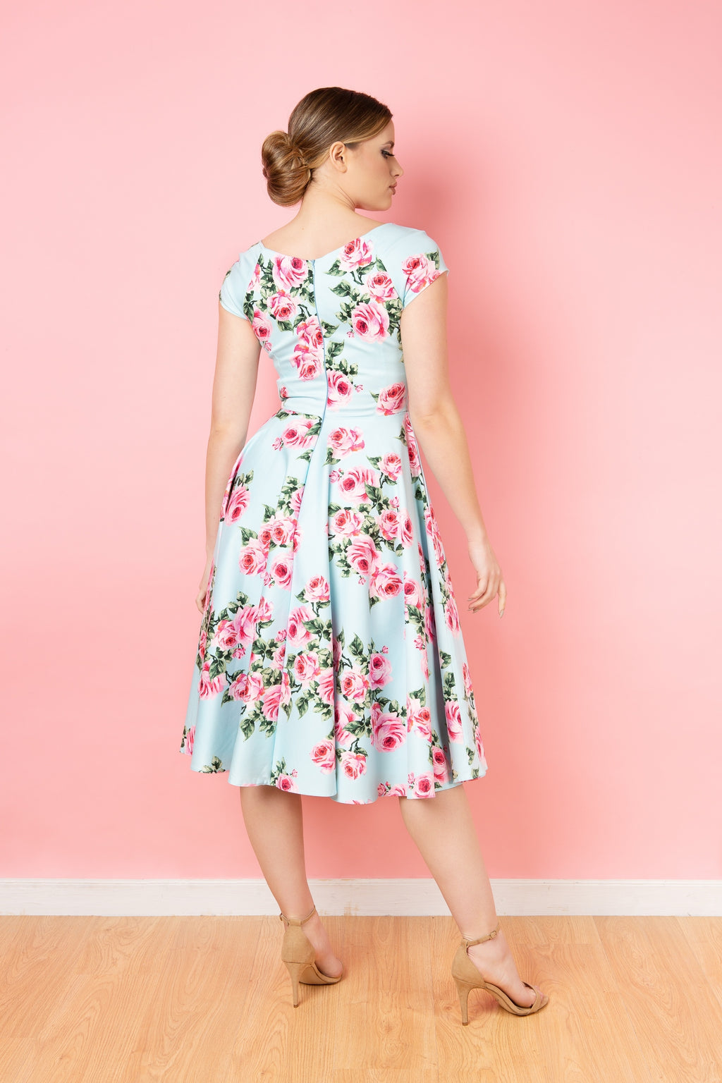 Hourglass Vintage Rose Swing Dress