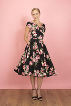 Hourglass Vintage Rose Swing Dress