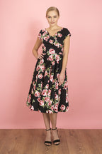 Hourglass Vintage Rose Swing Dress