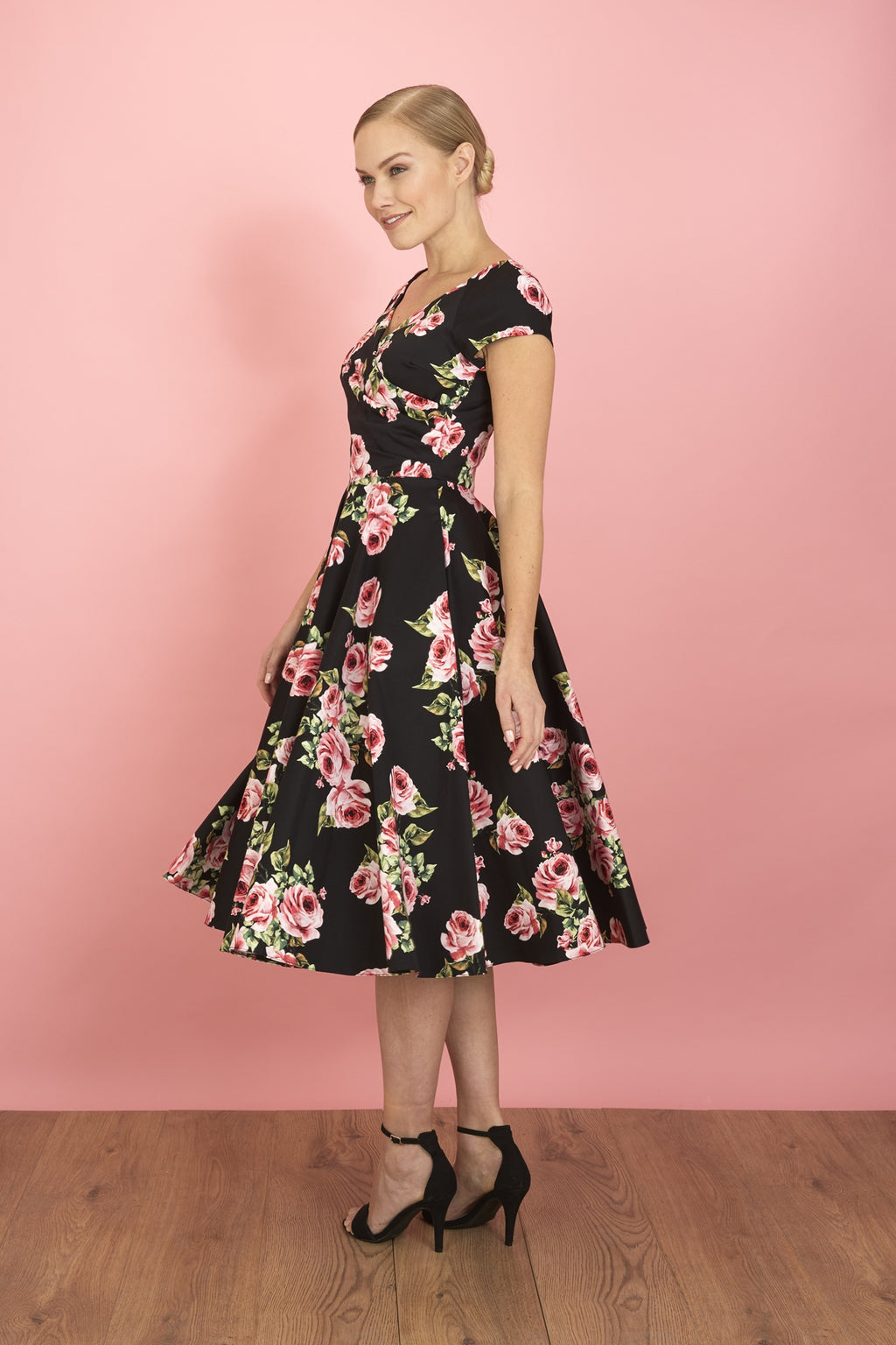 Hourglass Vintage Rose Swing Dress