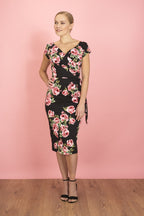 Hourglass Vintage Rose Pencil Dress