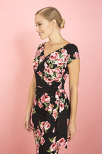 Hourglass Vintage Rose Pencil Dress