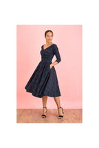 Hourglass Tartan 3/4 Sleeve Swing Dress