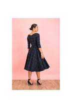 Hourglass Tartan 3/4 Sleeve Swing Dress