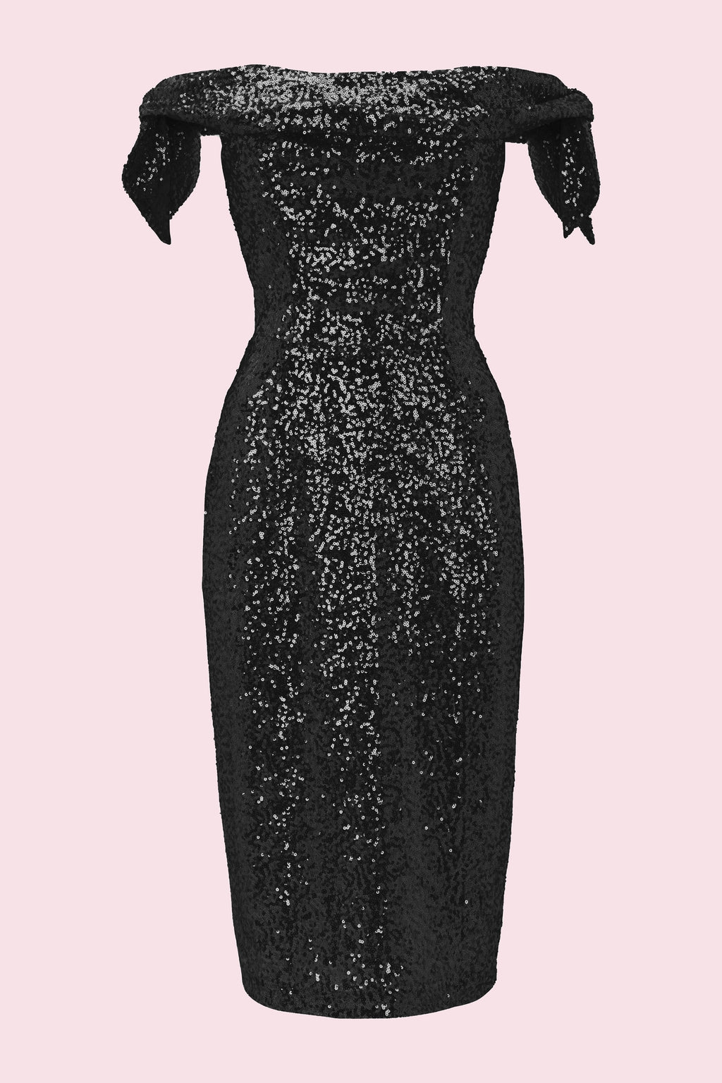 Tilly Sequin Off The Shoulder Pencil Dress