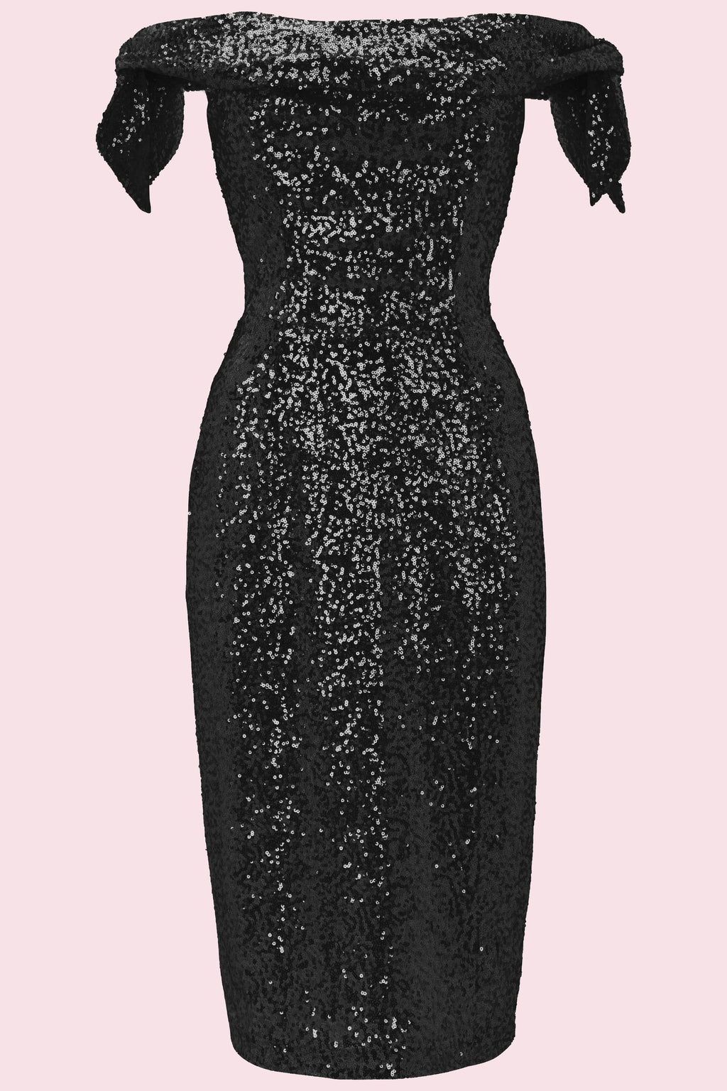Tilly Sequin Off The Shoulder Pencil Dress