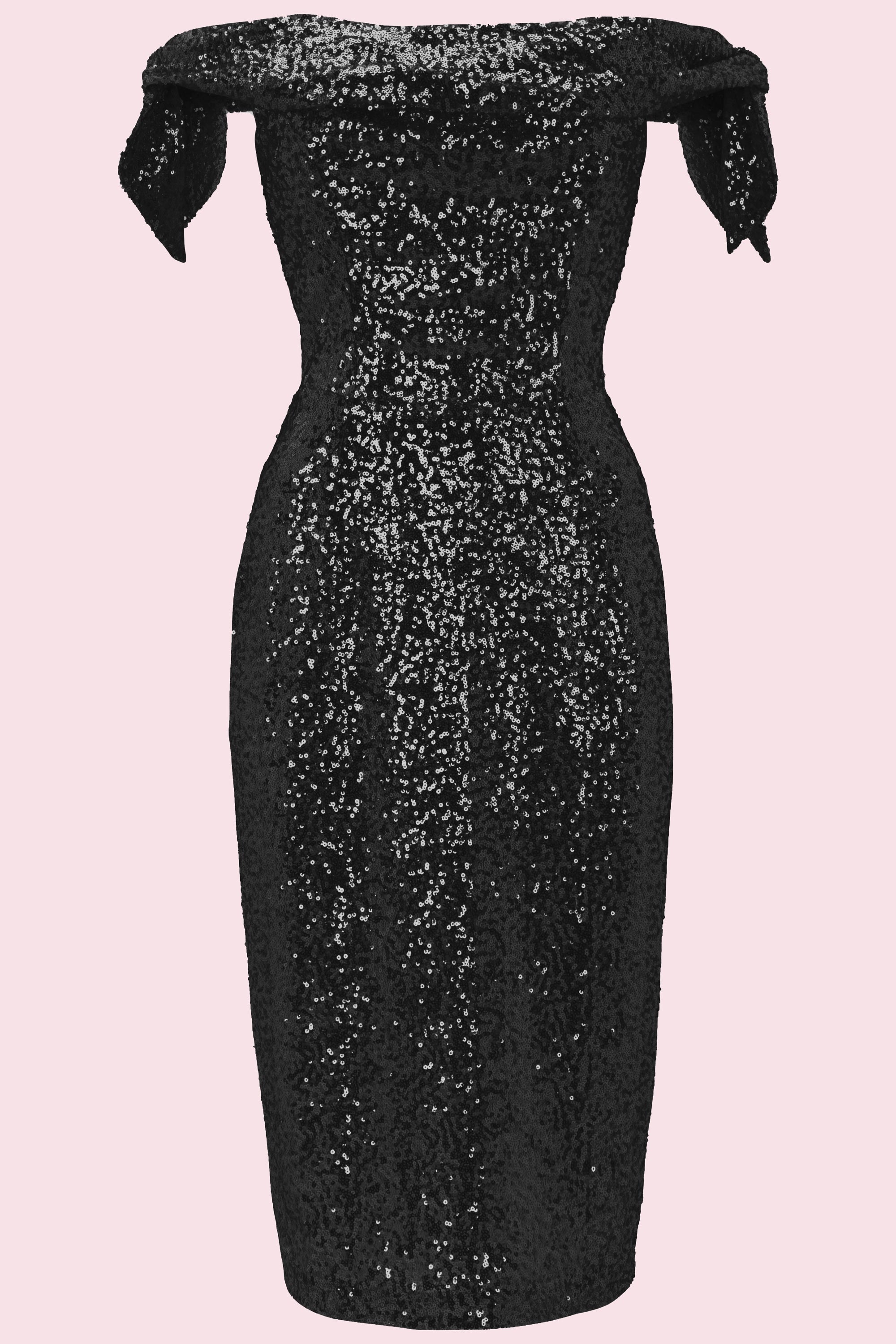 Tilly Sequin Off The Shoulder Pencil Dress