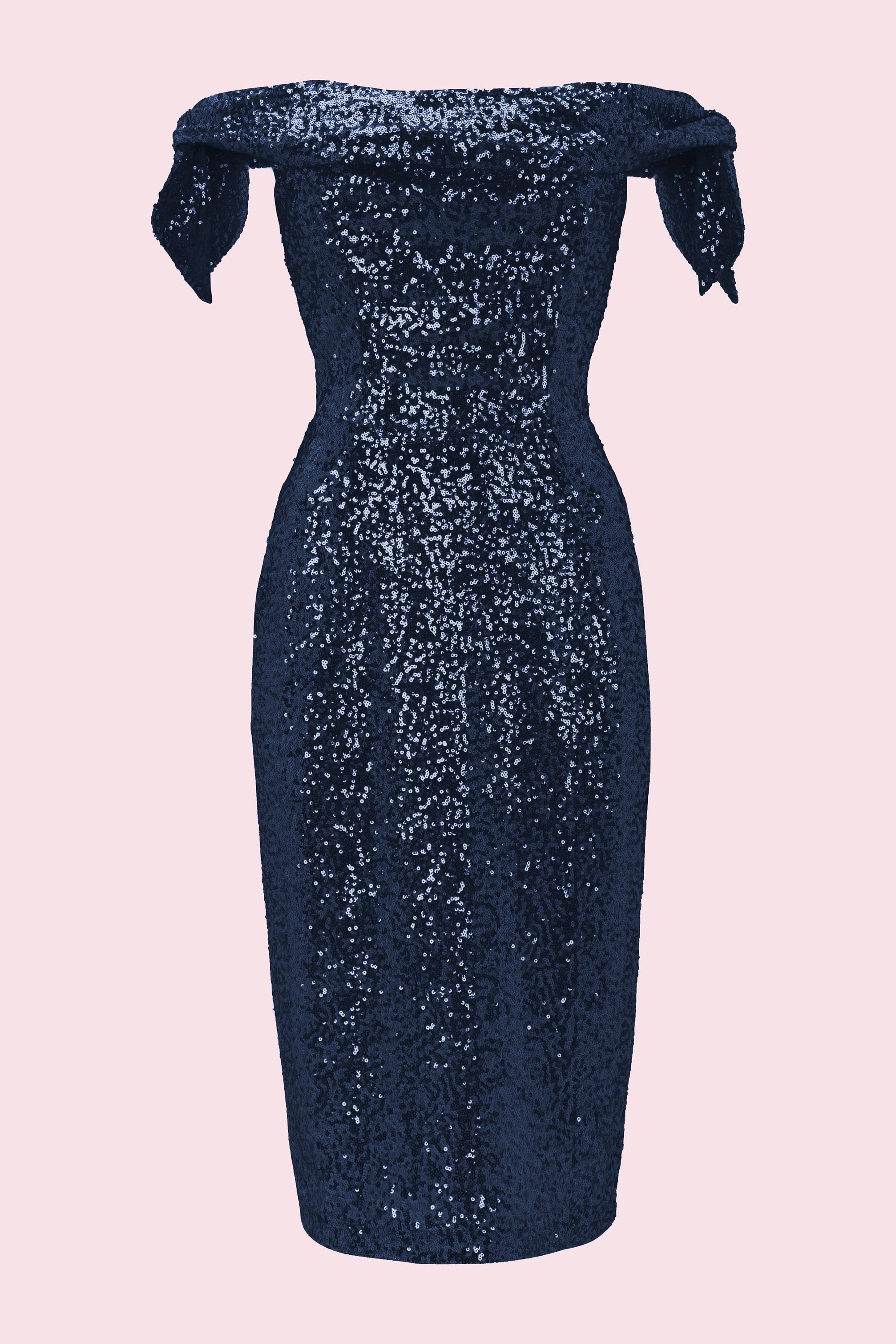 Tilly Sequin Off The Shoulder Pencil Dress