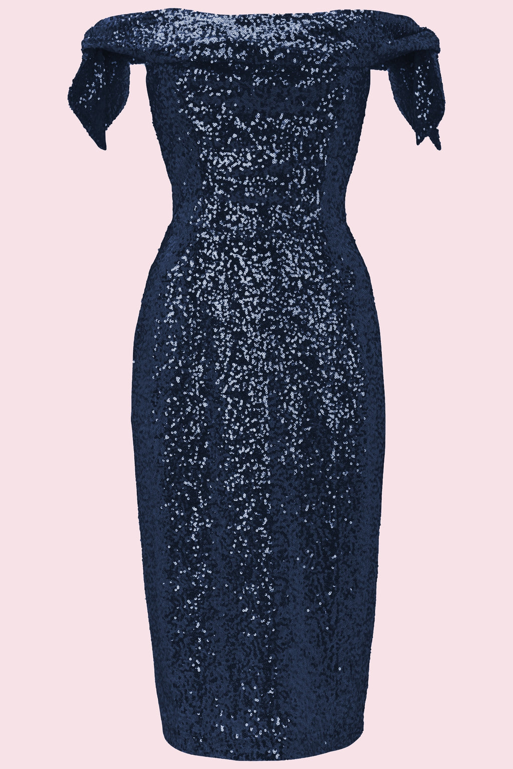 Tilly Sequin Off The Shoulder Pencil Dress