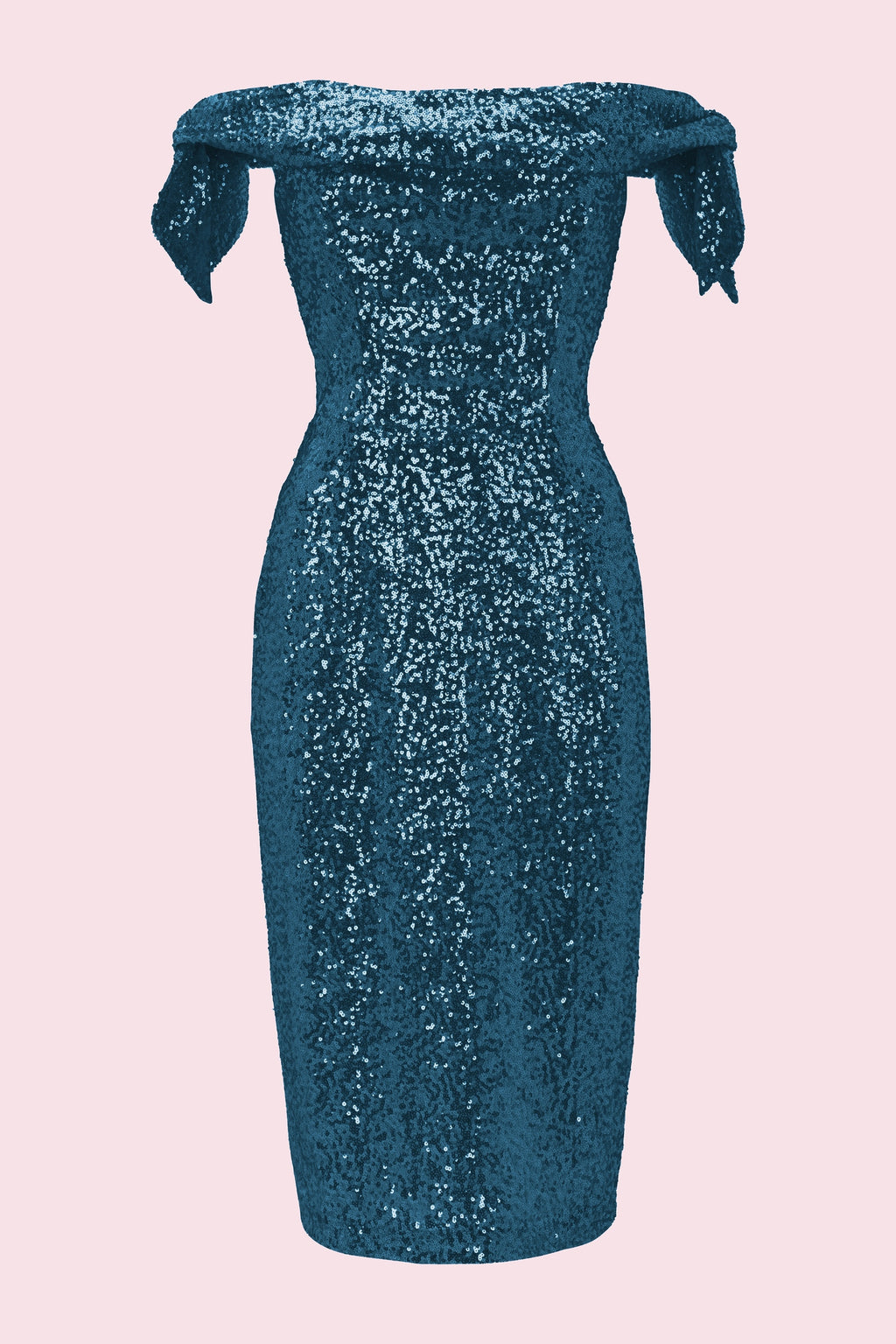 Tilly Sequin Off The Shoulder Pencil Dress