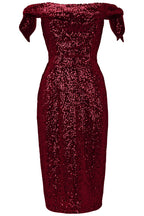 Tilly Sequin Off The Shoulder Pencil Dress