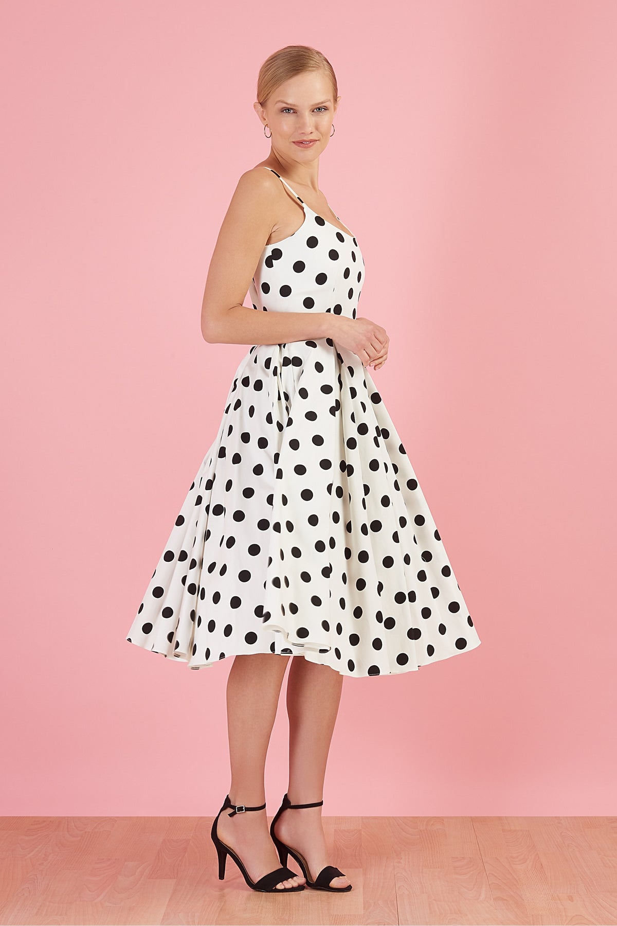 Priscilla Polka Dot Midi Dress