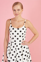 Priscilla Polka Dot Midi Dress