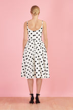 Priscilla Polka Dot Midi Dress
