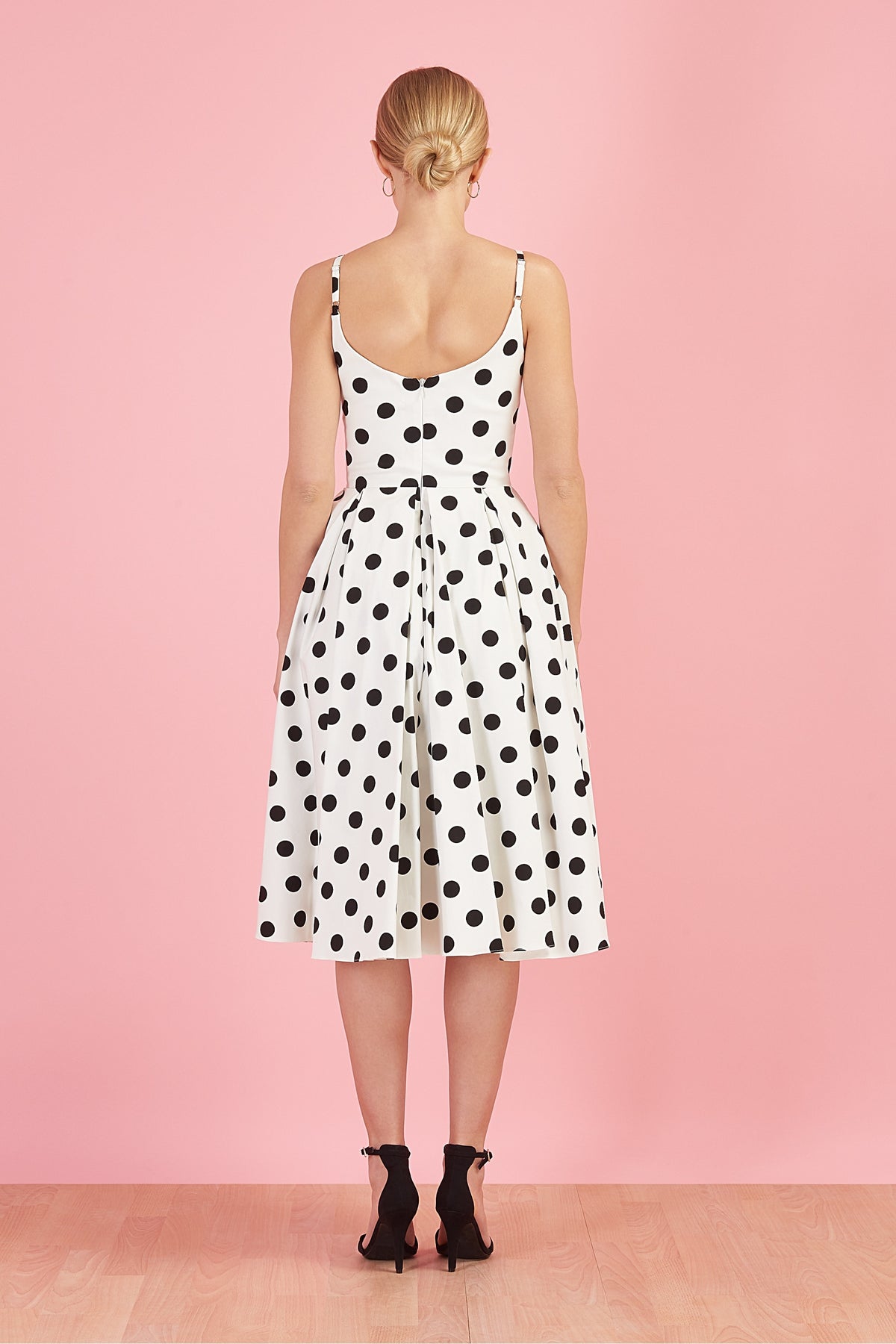 Priscilla Polka Dot Midi Dress