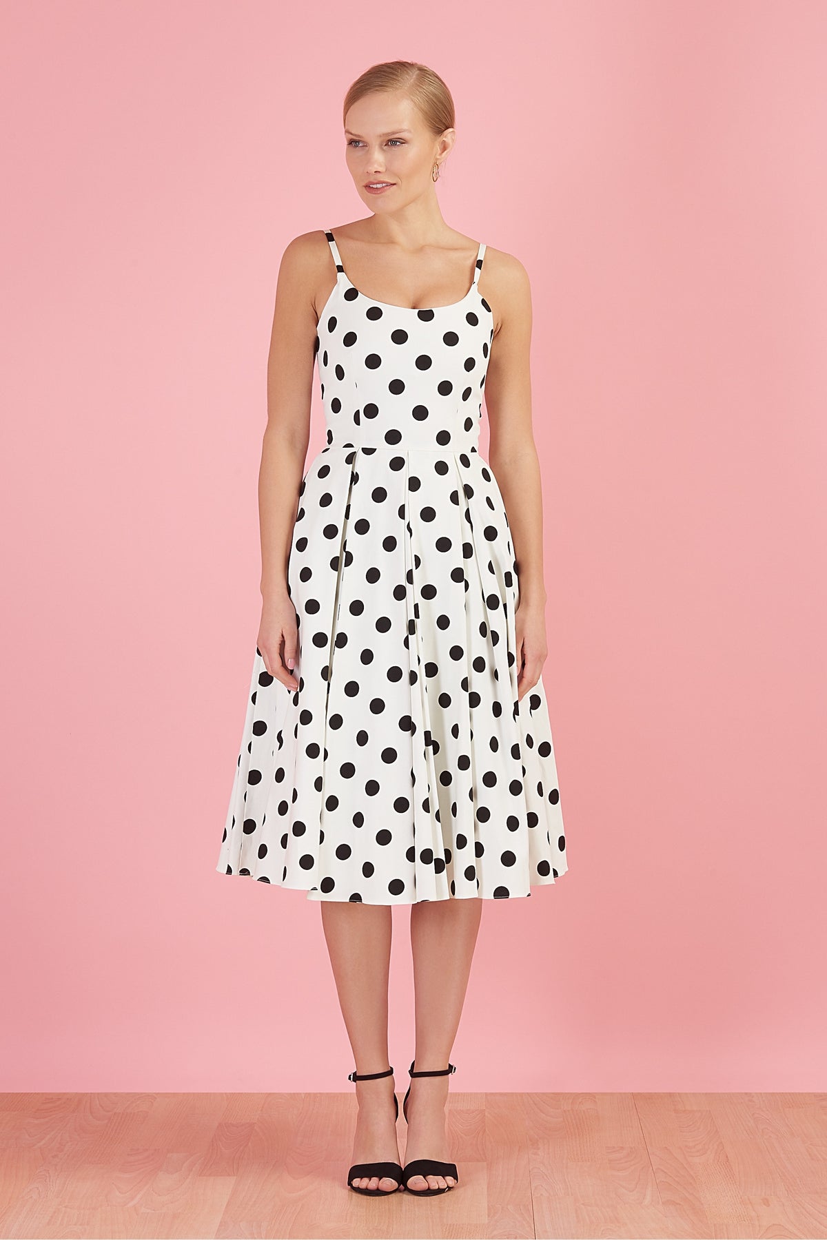 Priscilla Polka Dot Midi Dress
