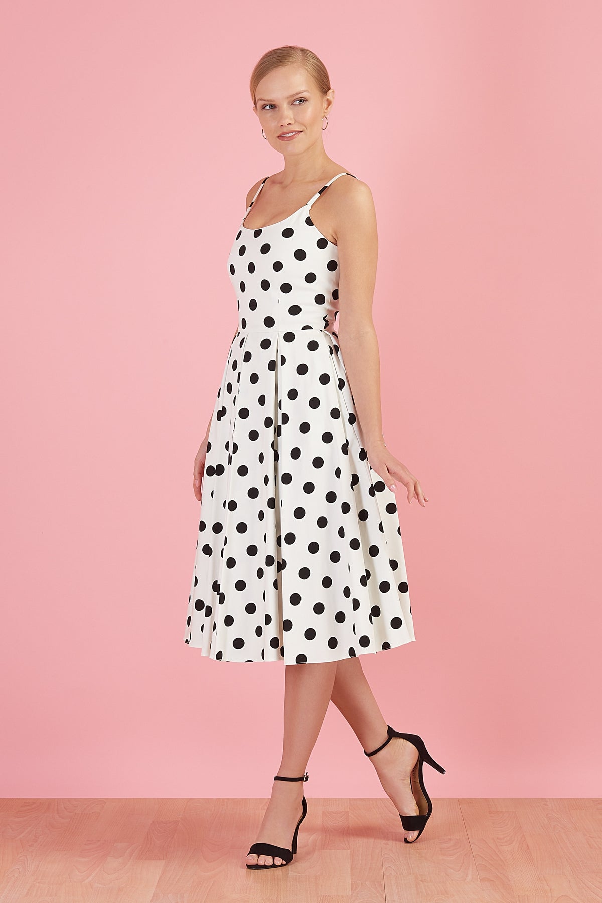 Priscilla Polka Dot Midi Dress